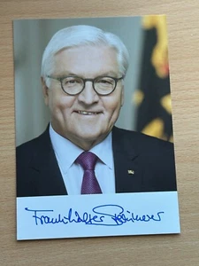 Frank-Walter Steinmeier - Presidente Federal - Tarjeta de autógrafo original firmado #38596 - Imagen 1 de 1