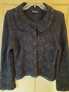 Blue Willi's Vintage Denim Jean Jacket Blue Stretch Button Front Womens Small - Picture 1 of 12