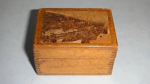 Vintage collectible suvenir wooden box From giesshubl Gießhübl puchstein - Picture 1 of 12