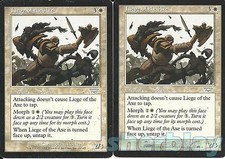 MTG Magic the Gathering LEGIONS 2X Liege of the Axe Soldier White 16 / 145