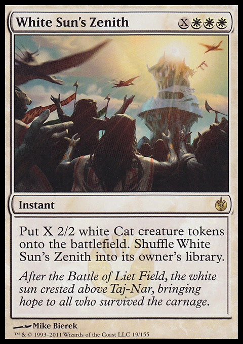MTG Magic the Gathering White Sun's Zenith (19/161) Mirrodin Besieged LP - Image 1 of 1