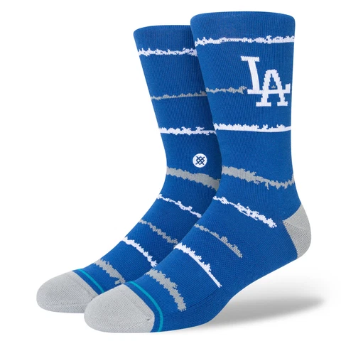 Los Angeles Dodgers Chalk LA Stance MLB Baseball Crew Socks Large Men's 9-13 Cover