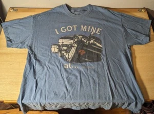 Harley Davidson Motorcycles T-Shirt Asheboro NC Large Blue Eagle Engine Men's L - Picture 1 of 9