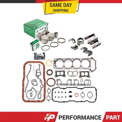 Juego completo de juntas cojinetes de pistones para camioneta Nissan 83-88 D21 Pathfinder 2,4 L Z24 Foto 1 de 4