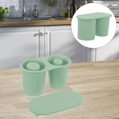  Silikon-Eiswürfelbereiter, Eiswürfelform mit Deckel, leicht zu lösende - Bild 1 von 4