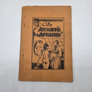 An Artist's Affaire Paula St. Clair Erotic Booklet Book Vtg Stapled Copy Undated - Picture 1 of 6