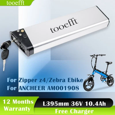 Batería 36V 10.4Ah para Bicicleta Ancheer Max Zipper z4 VIVI F20 URBAN RIDER PVY MYATU Foto 1 de 4