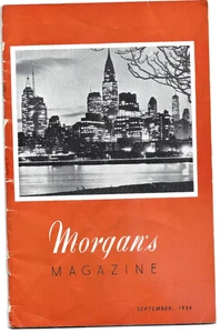 Morgan's Magazine September 1954 Issue Vintage Morgan Crucible Battersea Works - Foto 1 di 2