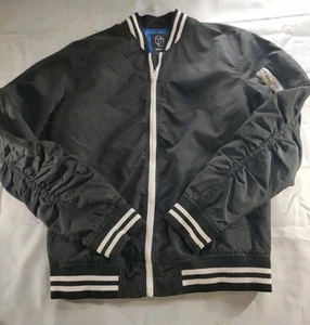 Urban Pipeline Baseball Jacket Black with White Stripes Size Small - Picture 1 of 12