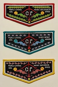 OA 134 TSALI 2022 NOAC FUNDRAISER SET  - S-137, 138 & 139, DANIEL BOONE COUNCIL - Picture 1 of 4