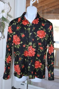 Vintage 60er 70er Disco Hemd Karriere Club Fokus Spiegels Blumen Nylon Herren Large - Bild 1 von 5