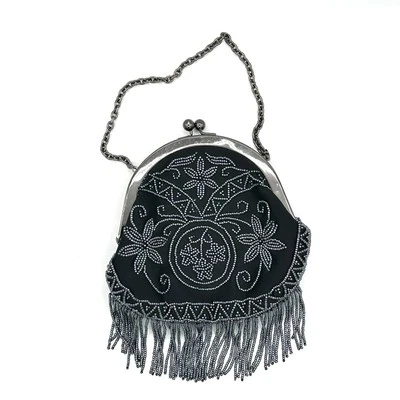 Bolso sin asas Preston & York con cuentas - estilo retro de aleta de los años 20 con correa de cadena Foto 1 de 4