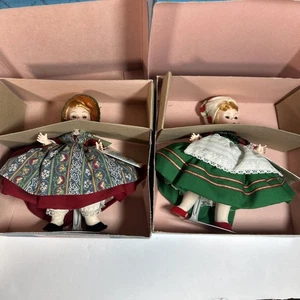 Lot Of 2 Vtg Madame Alexander Denmark 569 & 546 Doll 8 Inch In OB EC - Picture 1 of 5