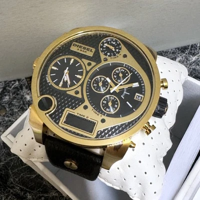 NUEVO DIESEL Mr. Daddy XL Cronógrafo Big 4 Time Zone Reloj DZ7323 Foto 1 de 3