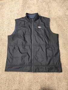 Cutter & Buck Denver Broncos Stealth Hybrid Quilted Windbreaker Golf Vest XL - Picture 1 of 8