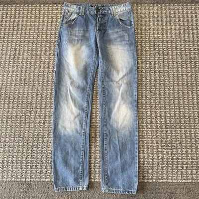 Jeans TAKESHY KUROSAWA Adulto 28X32 Envejecidos De Colección Rectos Hechos en Italia Foto 1 de 4