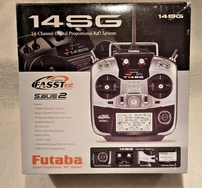 FUTABA  T 14 SG 14 CHANNEL TRANSMITTER / RECEIVER  NEW  ESTATE SALE  NO RESERVE - Image 1 of 4