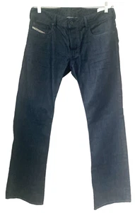 DIESEL Zatiny 31 x 32 Regular Bootcut Denim Dark Wash Button Fly Jeans 0088Z - Picture 1 of 14