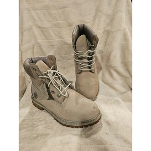 Timberland Waterproof Boots Womens Size 7M Beige Ankle Leather Boots - Picture 1 of 7