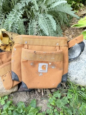 Bolsa de cinto Carhartt ferramenta carpinteiro Brn. Lona de pato com suspensão de fita McGuire-Nicholas - Imagem 1 de 4