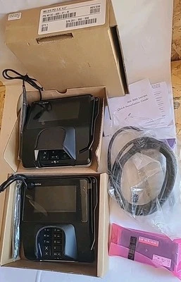 Terminal de Tarjeta de Crédito Verifone MX915 Lote de 2 Caja Abierta con Cables, Módulo Ethernet Foto 1 de 4