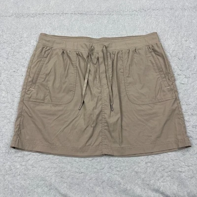 Falda corta LL Bean Vista Camp para mujer XL marrón senderismo forrada elástica al aire libre UPF Foto 1 de 4