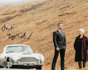 Foto autografiada firmada por Judi Dench 8x10 Beckett certificado de autenticidad James Bond Skyfall 007 - Imagen 1 de 1