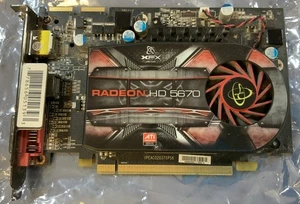 XFX ATI RADEON HD 5670 1GB HD-567X-ZN DISPLAY PORT HDMI DVI VIDEO NS-P7A - Picture 1 of 4