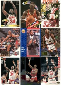 Houston Rockets 69-Card Vintage Lot, 33 Hakeem Olajuwon, 4 Clyde Drexler cards - Picture 1 of 9