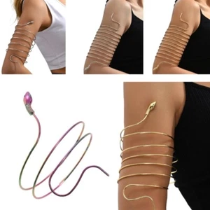 Snake Armlet Fashion Upper Armband Adjust Arm Cuff Bracelets Female Body Jewelry - Picture 1 of 13