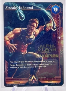 "JCC Alpha Clash - The Awakening - TARJETA DE CAMPEÓN - ""Streaks Inbound"" ¡COMO NUEVA! - Imagen 1 de 2