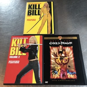 Bruce Lee -Enter The Dragon, Kill Bill 1 & 2 3 DVDs - Quentin Tarantino, Kungfu - Picture 1 of 12