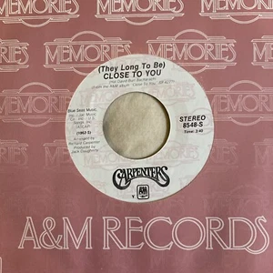 Carpenters 45 Close to You / Ticket to Ride NEW reissue unplayed vinyl pop - Picture 1 of 3