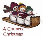 A COUNTRY CHRISTMAS COLLECTION - MACHINE EMBROIDERY DESIGNS ON USB