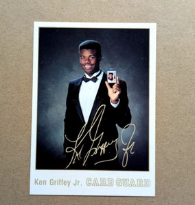 1991 GRIFFEY CARD GUARD PROMO, KEN GRIFFEY JR., WAIST VISIBLE, NRMT - Picture 1 of 2