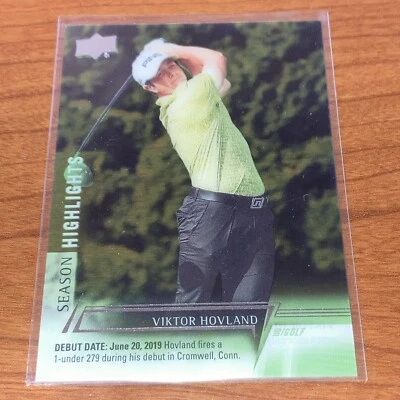 Viktor Hovland - 2024 Upper Deck Golf Season Highlights #65 Clear Cut SSP Mint - Image 1 of 3