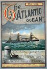 Statki Oceanu Atlantyckiego Plakat podróżny Styl vintage Retro 20 x 30 1800s Sztuka ścienna