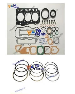 New 3TNV84 Piston Ring Set Full Overhaul Gasket Kit For Yanmar 3605 3720 Tractor - Picture 1 of 3