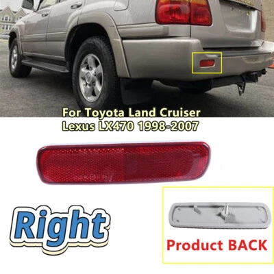 Lámpara reflectora parachoques trasero derecho Toyota Land Cruiser/Lexus LX470 1998-2007 Foto 1 de 4
