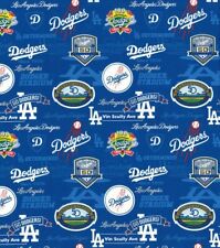 Los Angeles Dodgers MLB Cotton Fabric - 12"x 12"  Square