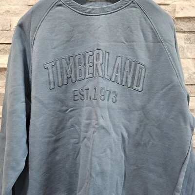 Sudadera Timberland Earthkeepers cuello redondo para hombre talla grande azul Foto 1 de 4