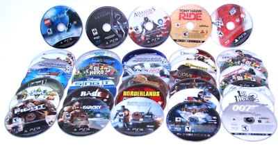 Lot of 38 PS3 Loose Disc Only Games Untested Scratched - Skyrim Farcry4 Batman - Image 1 of 4