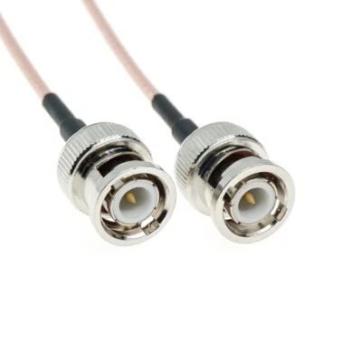 BNC Male to BNC Male Connector Lot Coaxial Jumper RF Pigtail Coax RG316 Cable - Image 1 of 4