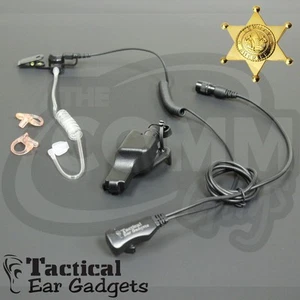 Hawk Lapel Mic Earpiece w/ Tube for Police EFJOHNSON Viking 51SL 5100 7700 Radio - Picture 1 of 3