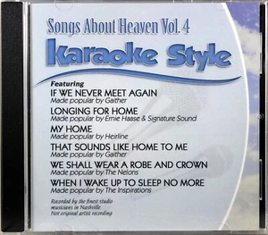 Songs About Heaven Volume 4 Christian Karaoke Style NEW CD+G Daywind 6 Songs - Picture 1 of 2
