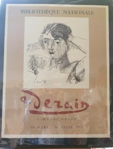 Lithographisches Poster André Derain - Das gravierte Werk - Nationalbibliothek - - Bild 1 von 3