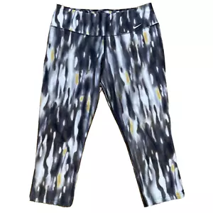Nike Dri-Fit Caprihose Gr. L Ten Less Plastikflaschen One Legend grau gelb - Bild 1 von 7