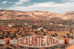 Escalante, UT Utah  HOMES  Bird's Eye View  GARFIELD COUNTY  4X6  Postcard - Picture 1 of 2