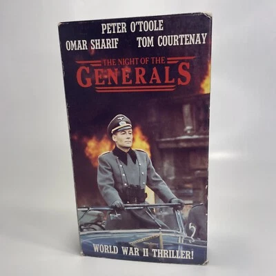 The Night Of The Generals (VHS, 1989) Original Box Art, Peter O'Toole - Image 1 of 4