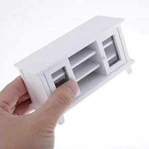 1:12 Scale Dollhouse Miniature Wooden TV Cabinet Furniture Accessories Model - Picture 1 of 12